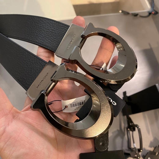 稀有款！Coach C字头双面男士宽版皮带38mm 商品图8