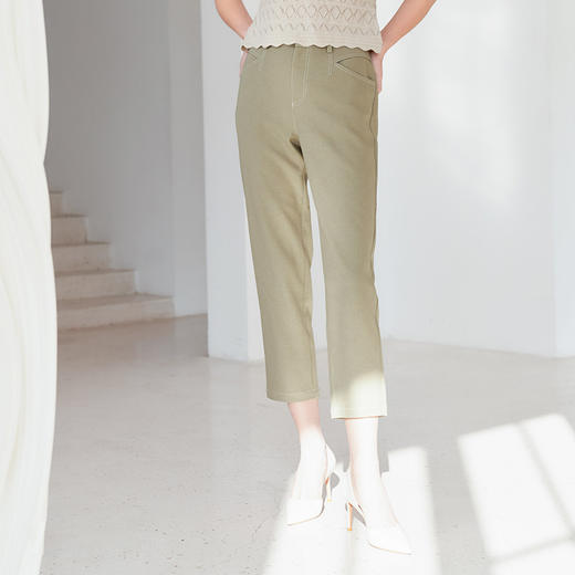 【女士九分休闲裤】23年春夏新品女士小直筒裤休闲薄款牛仔裤 商品图2
