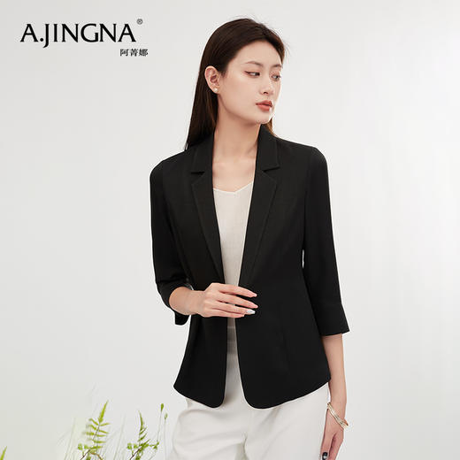 【积分兑换】阿菁娜时尚多色醋酸职场百搭西装外套A28X108002 商品图4