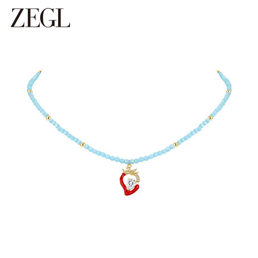 ZEGL设计师缤纷水果系列草莓项链女轻奢小众2023年新款菠萝锁骨链 商品图2