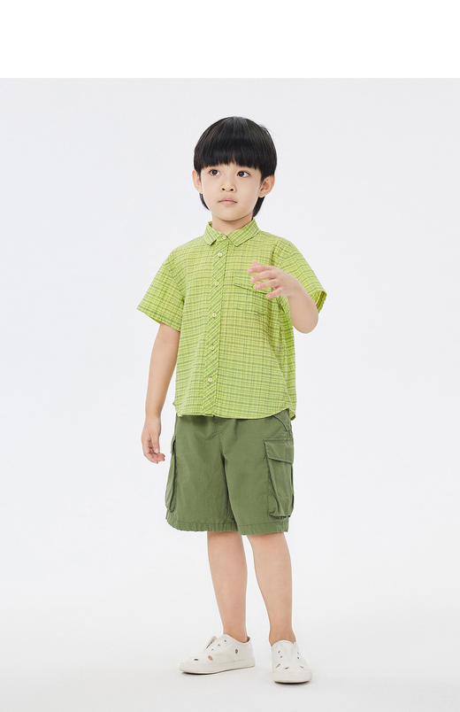 jnby  23年夏款  泡泡纱蓬松柔软短袖衬衣  1N6214610 商品图4