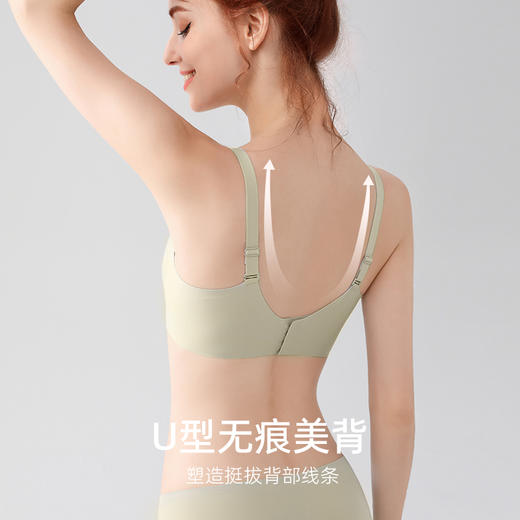 夏季新款元气小花瓣无痕聚拢文胸无钢圈软支撑文胸YXTW06 商品图4