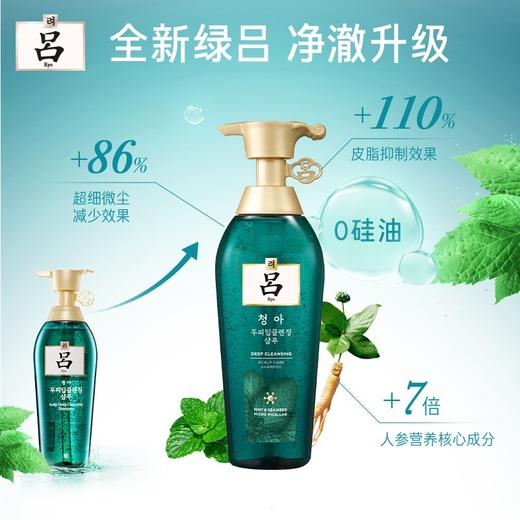 吕Ryo绿吕洗发水控油清爽头皮净彻毛孔0硅油洗发膏400ml 商品图0