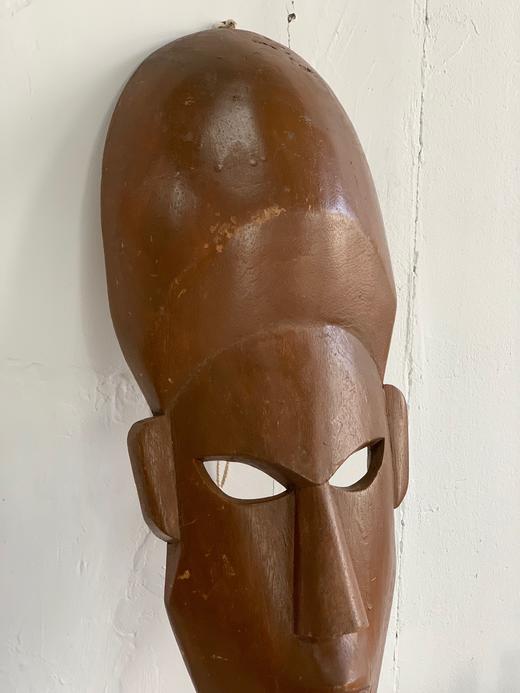 非洲中古木雕面具挂饰 大尺寸AU194 商品图3
