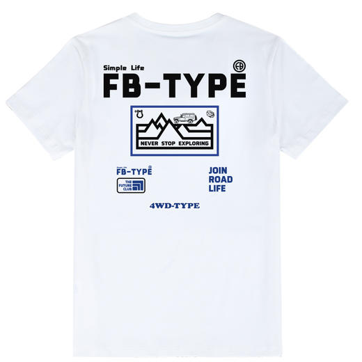 自由基地2023夏季新款山系露营越野个性创意设计系列印花短袖T恤 NMT-2001 商品图5