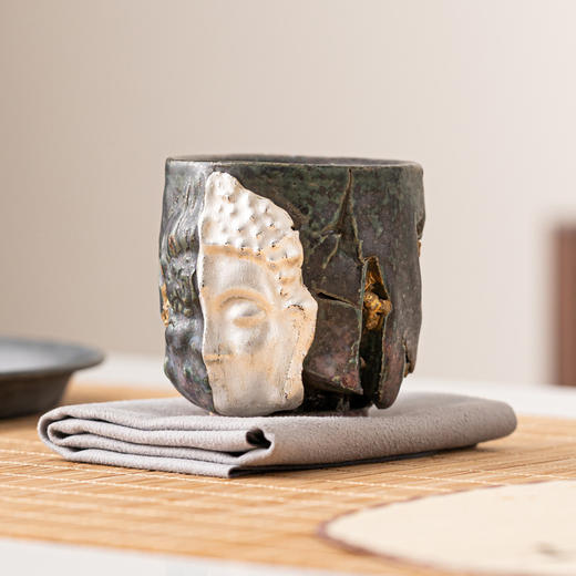 敦煌一念之间主人杯志野烧陶瓷杯子手工文创高档复古茶杯品茗杯 商品图4