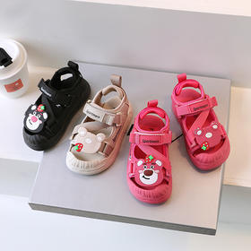【儿童凉鞋】】夏季新款婴儿学步鞋草莓熊软底女宝宝透气凉鞋