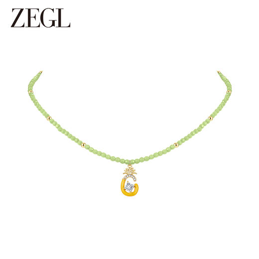 ZEGL设计师缤纷水果系列草莓项链女轻奢小众2023年新款菠萝锁骨链 商品图1