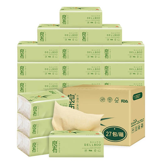 良布（DELLBOO）良布竹雅系列软抽90抽27包LNR90F27 商品图3