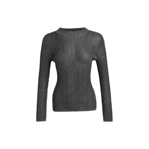 皮尔卡丹女装时尚亮丝修身通勤半高领套头针织衫P3199K3101H0
 商品图4