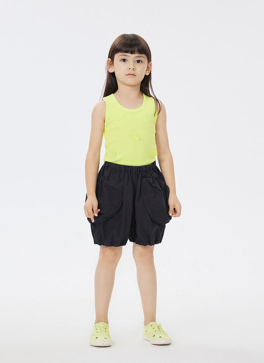 jnby  23年夏款  全棉微皱花苞式短裤  1N6E13700 商品图7