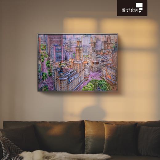 《印象南京路·梦开始的地方》上海城市风景图蓝卡拼图1000片 商品图0