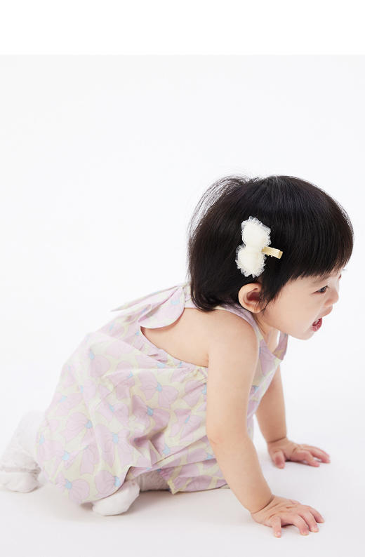 jnby 23年夏款  长绒棉蝴蝶结外出连体衣  YN6F12100 商品图4