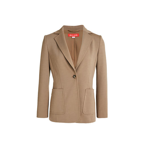 皮尔卡丹女装西服羊毛高级感正装商务通勤上衣外套P3135U3073M0
 商品图4