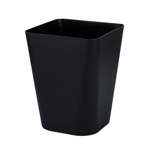 园长之家办公室简约铁艺垃圾桶黑色塑料垃圾箱筒 商品图3