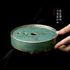 常青釉金银彩圆型储水壶承干泡台陶瓷家用日式手工复古建水壶托 商品缩略图1