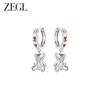 ZEGL设计师小熊系列耳环女小众设计感高级耳钉耳饰品 商品缩略图1