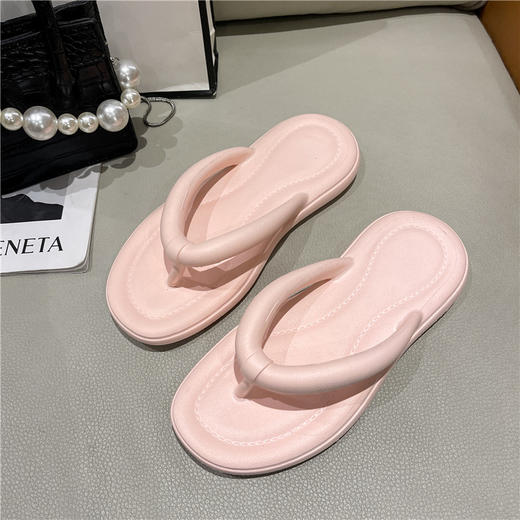 【夏日出街必备！网红ins凉拖鞋】EVA材质，踩屎感，防撞鞋头，优质柔软面料，耐穿耐磨，女夏人字拖居家时尚室内外穿外贸沙滩凉拖鞋-SH 商品图7