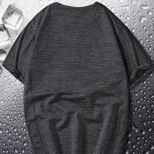 跃牌【跃LEAP-ACTIVE】系列运动T恤男夏季透气吸汗速干健身衣宽松轻薄圆领休闲跑步T上衣R431 商品图4