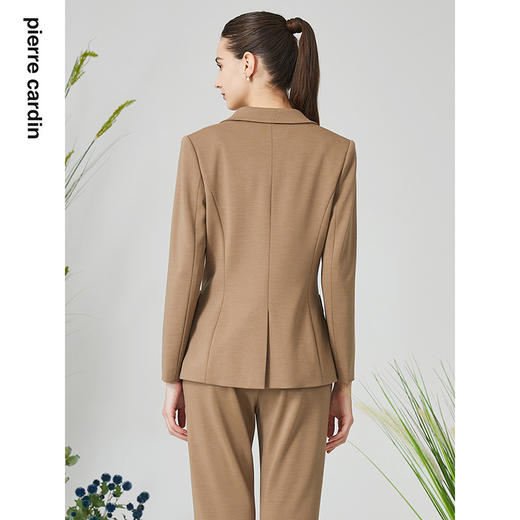 皮尔卡丹女装西服羊毛高级感正装商务通勤上衣外套P3135U3073M0
 商品图2