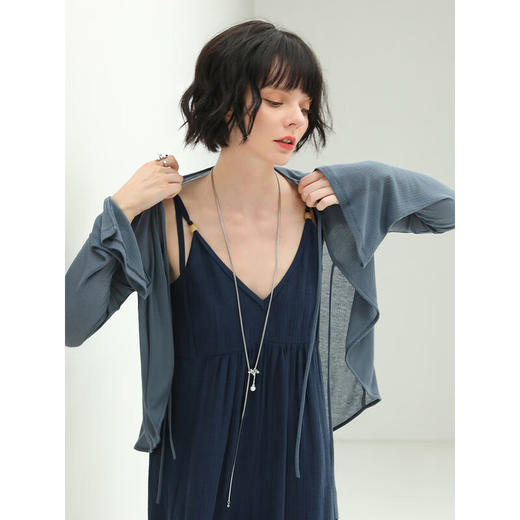 【限时秒杀】COCOBELLA轻盈设计感多色遮阳小开衫女轻薄针织空调衫MZ173C 商品图3