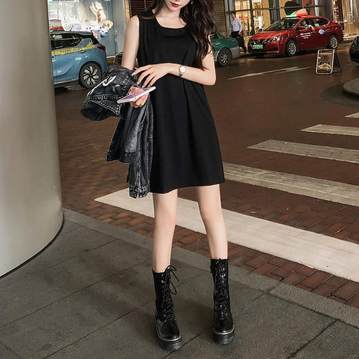 裁缝学苑AQ39 小黑裙打底背心裙子纸样吊带裙连衣裙服装打版裁剪 商品图1