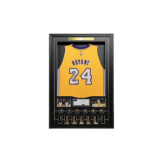 收藏系列 科比 湖人队24号黄色 亲笔签名球衣 商品图0