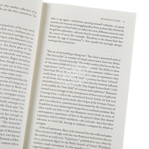 【中商原版】讲故事的人 瓦尔特 本雅明 The Storyteller Essays 英文原版 Walter Benjamin 文学 现代 商品图3