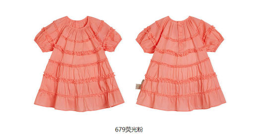 jnby  23年夏款  长绒棉蛋糕短袖连衣裙  YN6G12520 商品图7