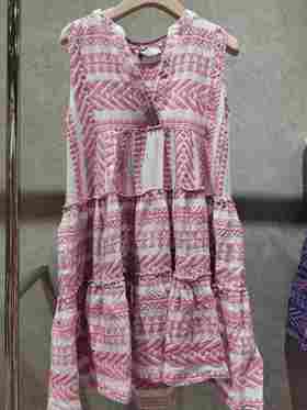 Devotion Twins - Ella Sleeveless Short Dress - N.Pink-N.B.Blue/White - 连身裙 - 粉色