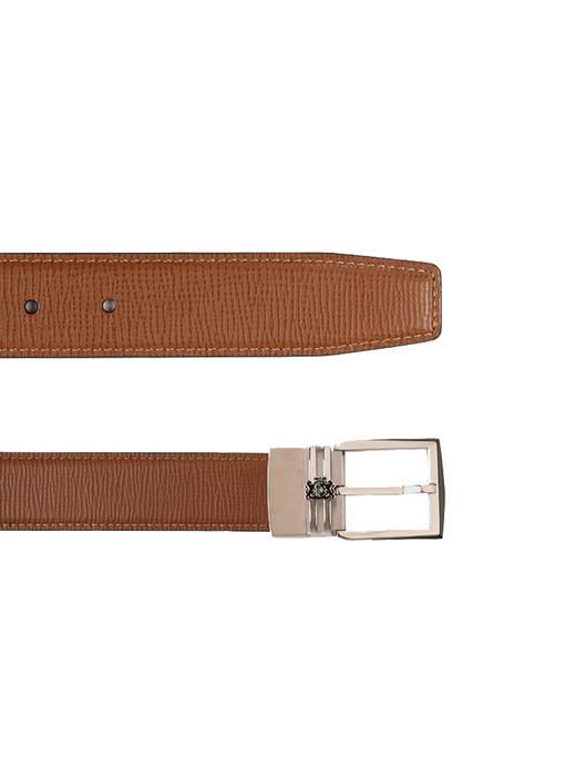 callisto咖色牛皮革皮带 SSBLF016C 商品图1