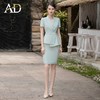 AD绿色主持人西装裙套装女正式场合教师面试正装气质高端职业装夏 商品缩略图2