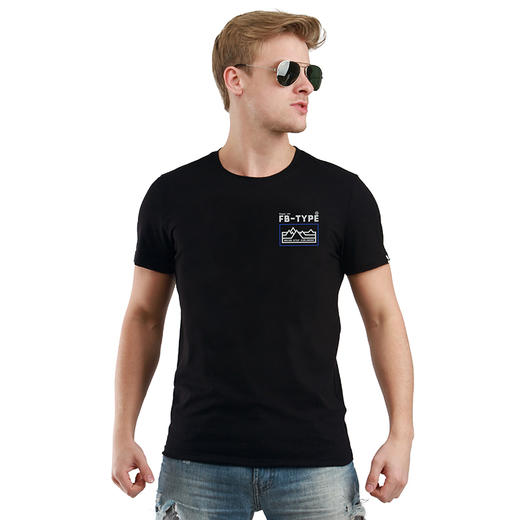 自由基地2023夏季新款山系露营越野个性创意设计系列印花短袖T恤 NMT-2001 商品图0