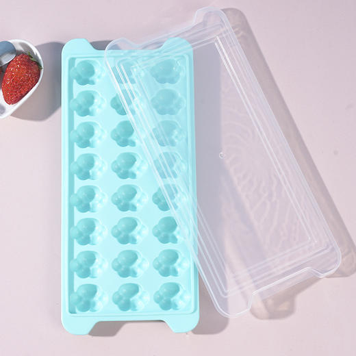 【不再单一告别普通形状！猫爪形冰块模具速冻冰格器】可爱猫爪设计食品级软胶tpe材质 带盖小型制冰格冰块模具冰盒冰袋家用粉丝专属 商品图5