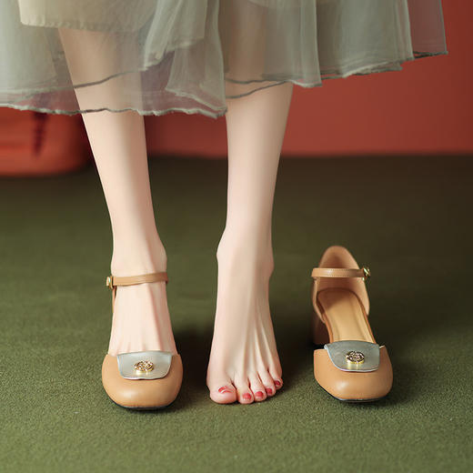 优雅百搭，圆头玛丽珍凉鞋WC-M8285 商品图0