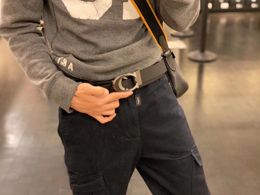 稀有款！Coach C字头双面男士宽版皮带38mm 商品图6