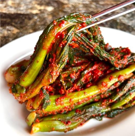 韩国料理 芥菜泡菜1kg 밥찬 갓김치1kg 商品图0