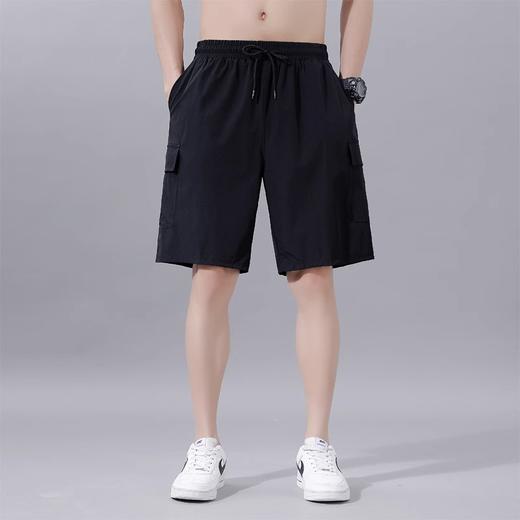 跃牌【跃LEAP-ACTIVE】系列美式潮牌工装休闲工装男夏季薄款冰丝五分裤宽松潮牌百搭多口袋裤352 商品图2