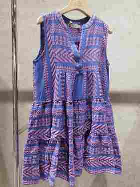 Devotion Twins - Ella Sleeveless Short Dress - N.Pink-B.Bl/Blue - 连身裙 - 粉蓝色