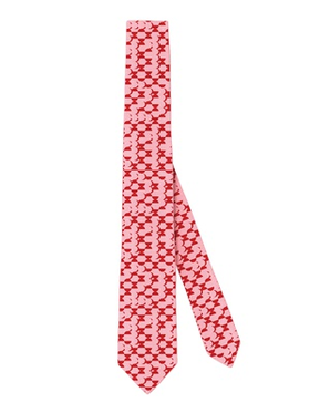 archi阿吃 红色圆点图案领带