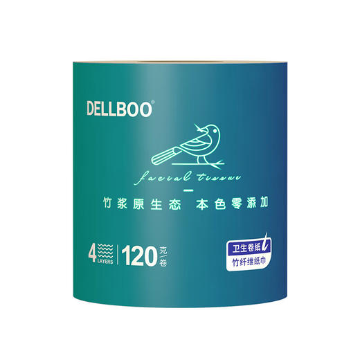 良布（DELLBOO）良布竹语系列有芯有膜卷纸120g（20卷/箱）LNJ120A20 商品图2
