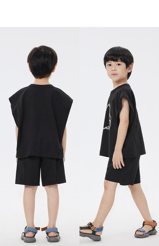 jnby  32年夏款  全棉汗布潮酷无袖背心  1N6014640 商品图6