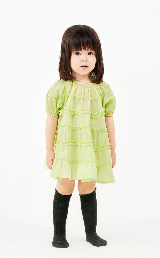 jnby  23年夏款  长绒棉蛋糕短袖连衣裙  YN6G12520 商品图4