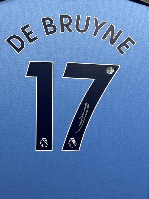 收藏系列 德布劳内17号蓝色 22-23赛季 亲笔签名球衣 EM 商品图2