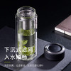 万象（WANXIANG）双层玻璃杯经典皮纹V19RL商务办公便携泡茶杯290ML大容量家用水杯 商品缩略图2