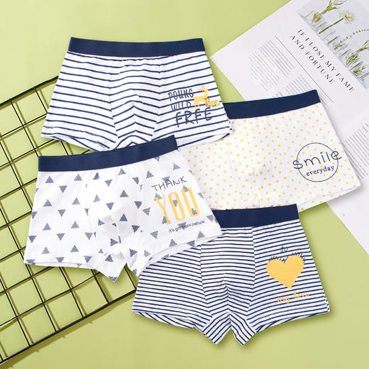 【保护儿童健康成长】儿童内裤采用精梭棉，舒适亲肤，透气性佳，平角设计更贴合身形适合男中小童！ 商品图12