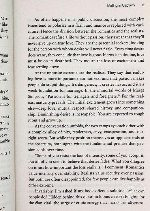 【中商原版】亲密陷阱 英文原版 Mating in Captivity How to keep desire and passion alive in longterm relationship 商品图6