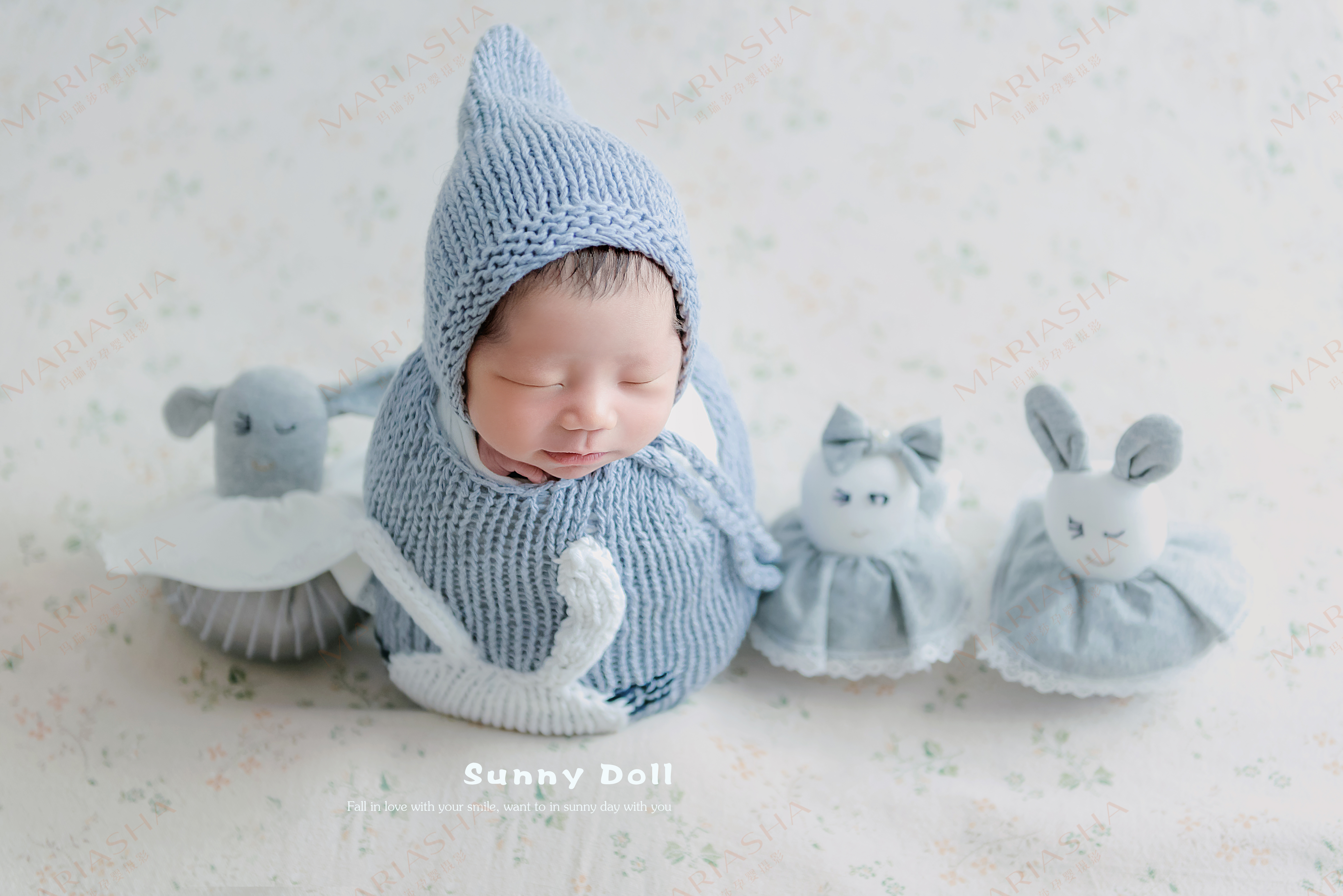 【限时0.01元拍】广州「玛瑞莎」0-30天新生儿照上门拍！送4张精修底片+全家福拍摄！