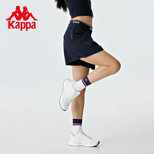 Kappa卡帕复古运动短裤2023新款女显高A字短裤双腰休闲三分裤夏 商品图2