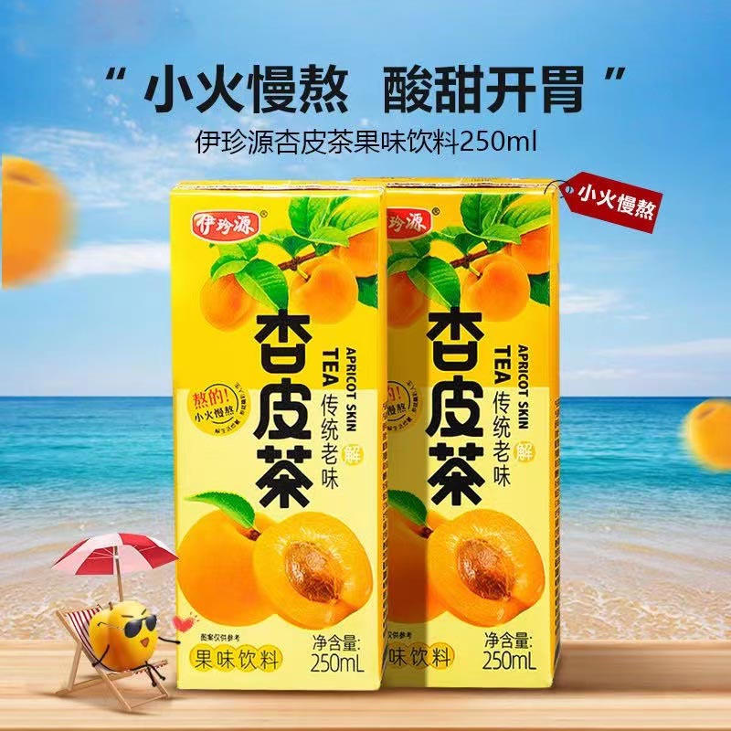 临夏伊珍源杏皮茶 250ML/盒*10盒装 全国包邮